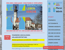 Tablet Screenshot of pfarrei-woerth.de